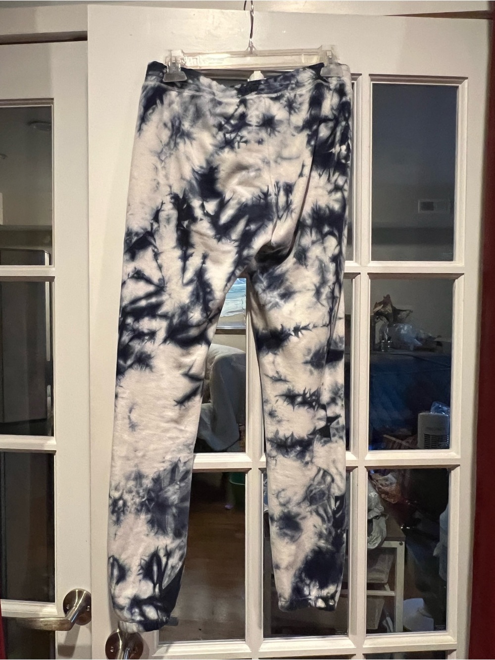 PJ Salvage Navy & White Tie-Dye Jogger Pants